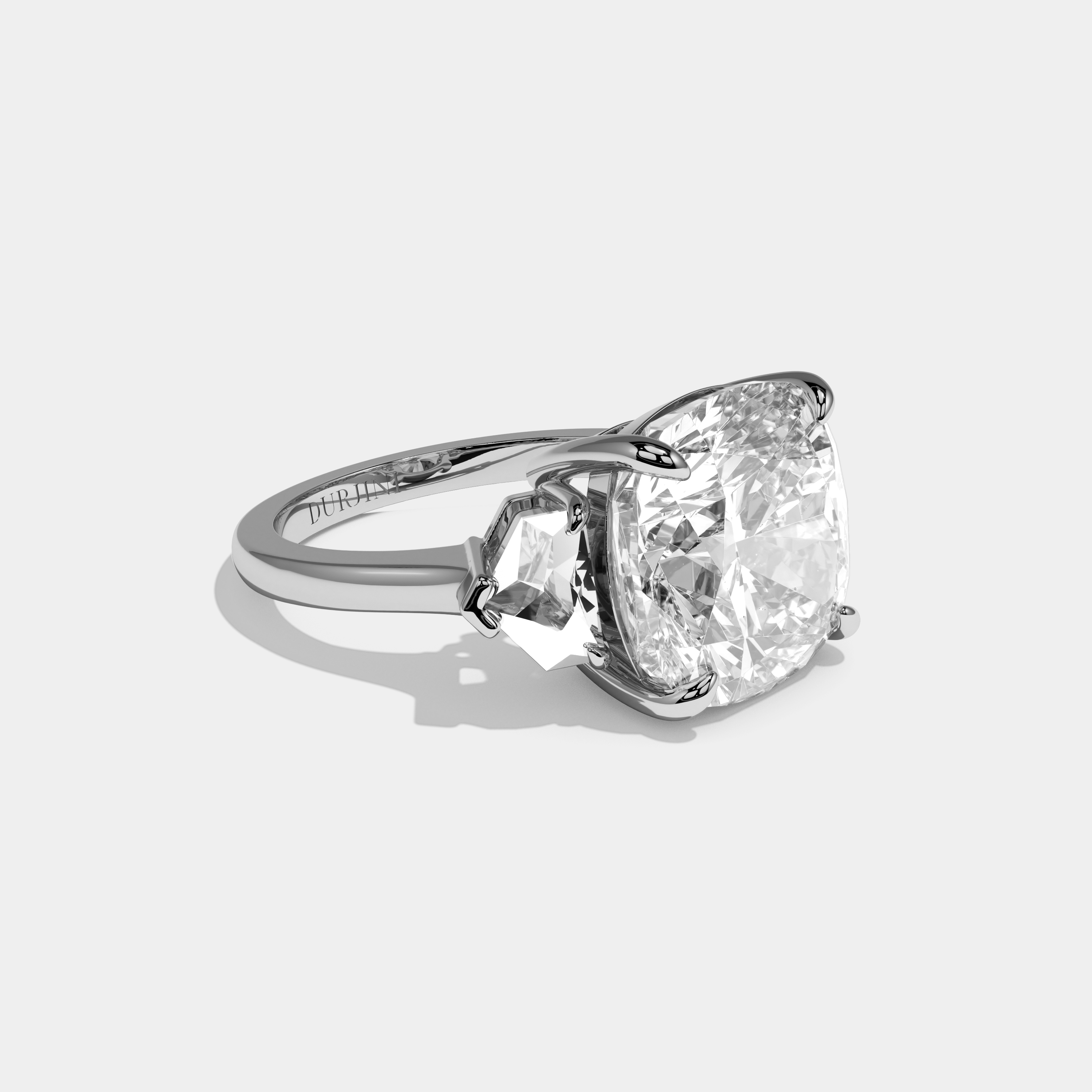 Millie Cushion Cut Diamond Halo Engagement Ring 8ct 18k White Gold