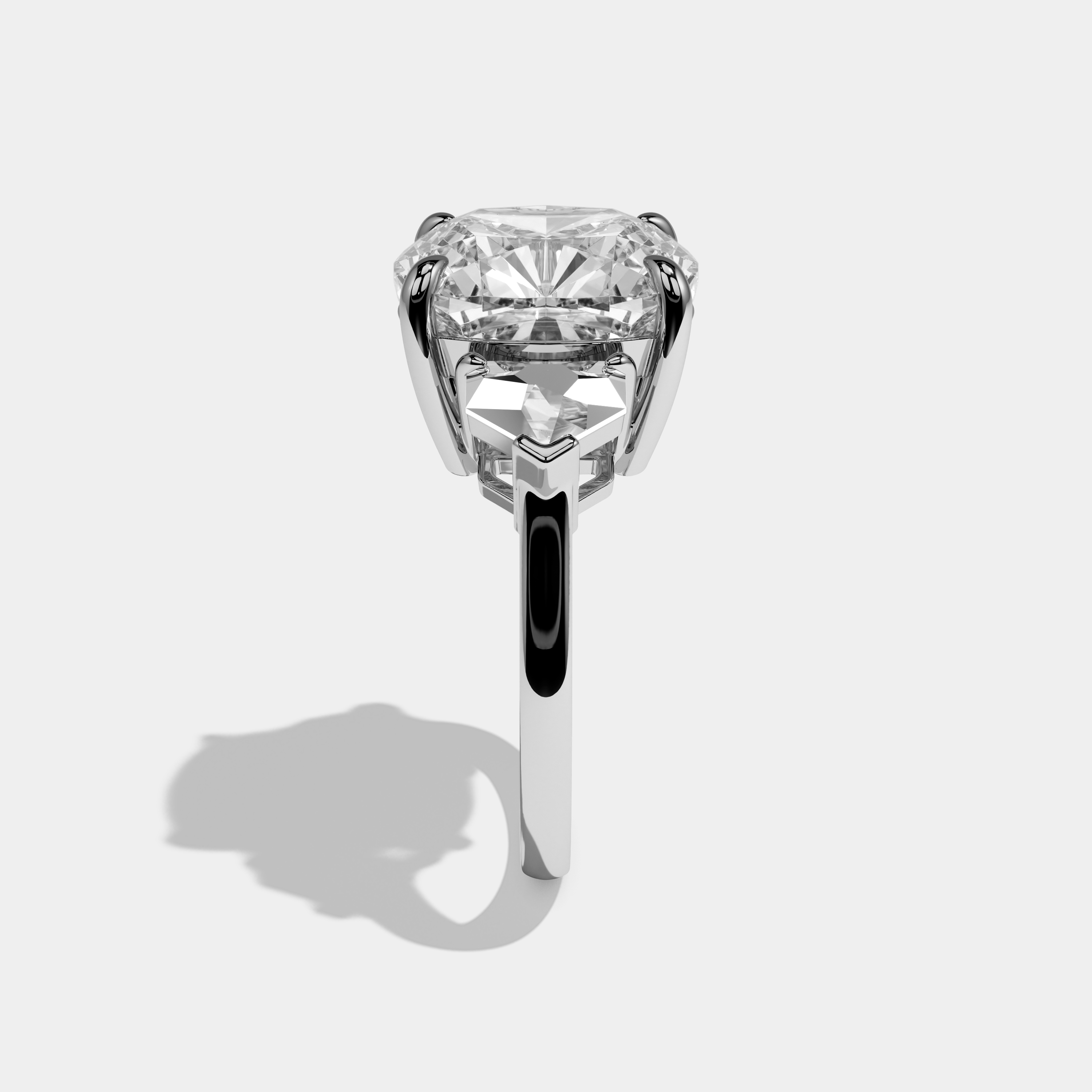 Millie Cushion Cut Diamond Halo Engagement Ring 8ct 18k White Gold