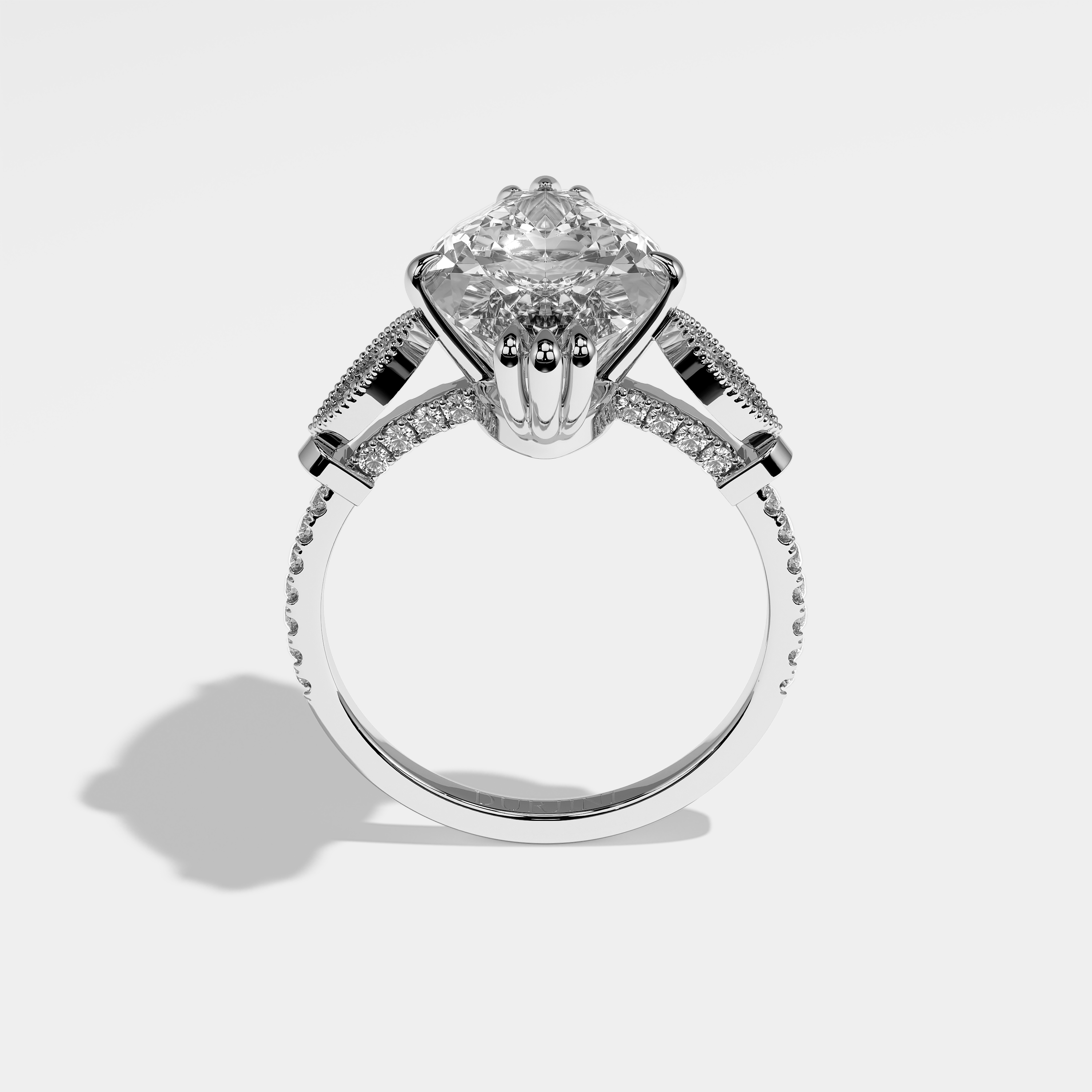 Amaya Diamond Marquise Engagement Ring 18K White Gold 4.00ct