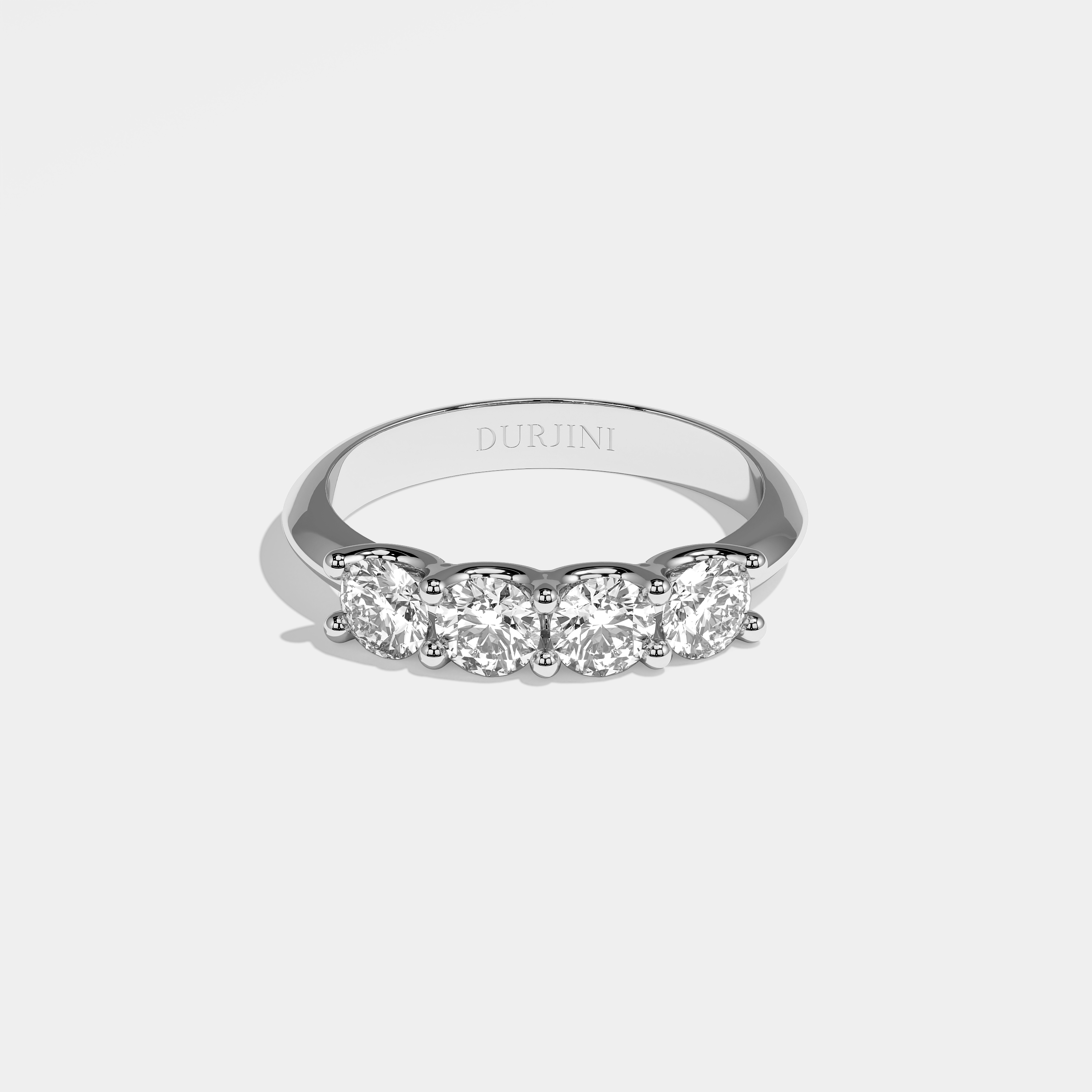 Apolline Diamond Round Brilliant Engagement Ring 18K White Gold 1.00ct