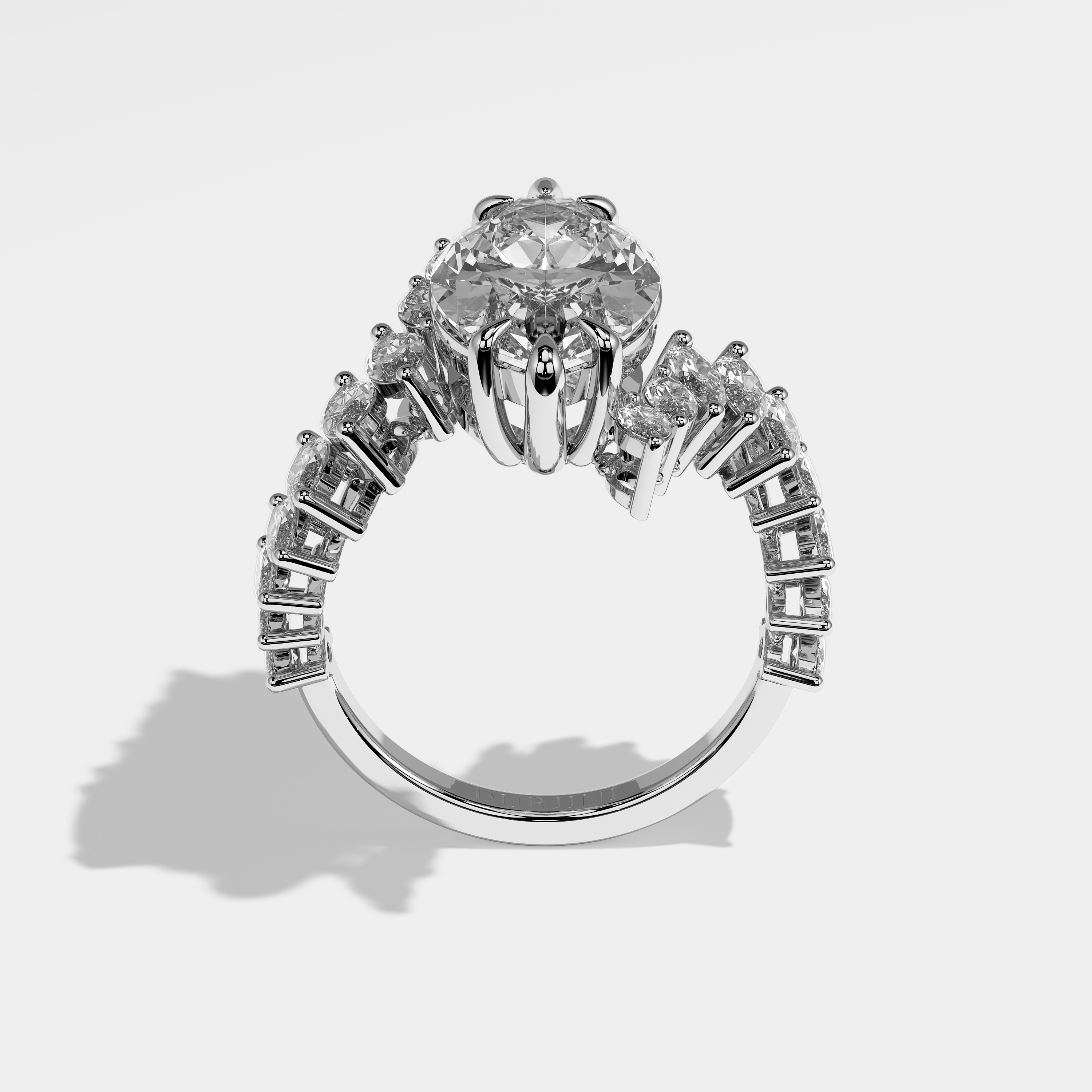 Anaïs Diamond Marquise Engagement Ring 18K White Gold 9.00ct