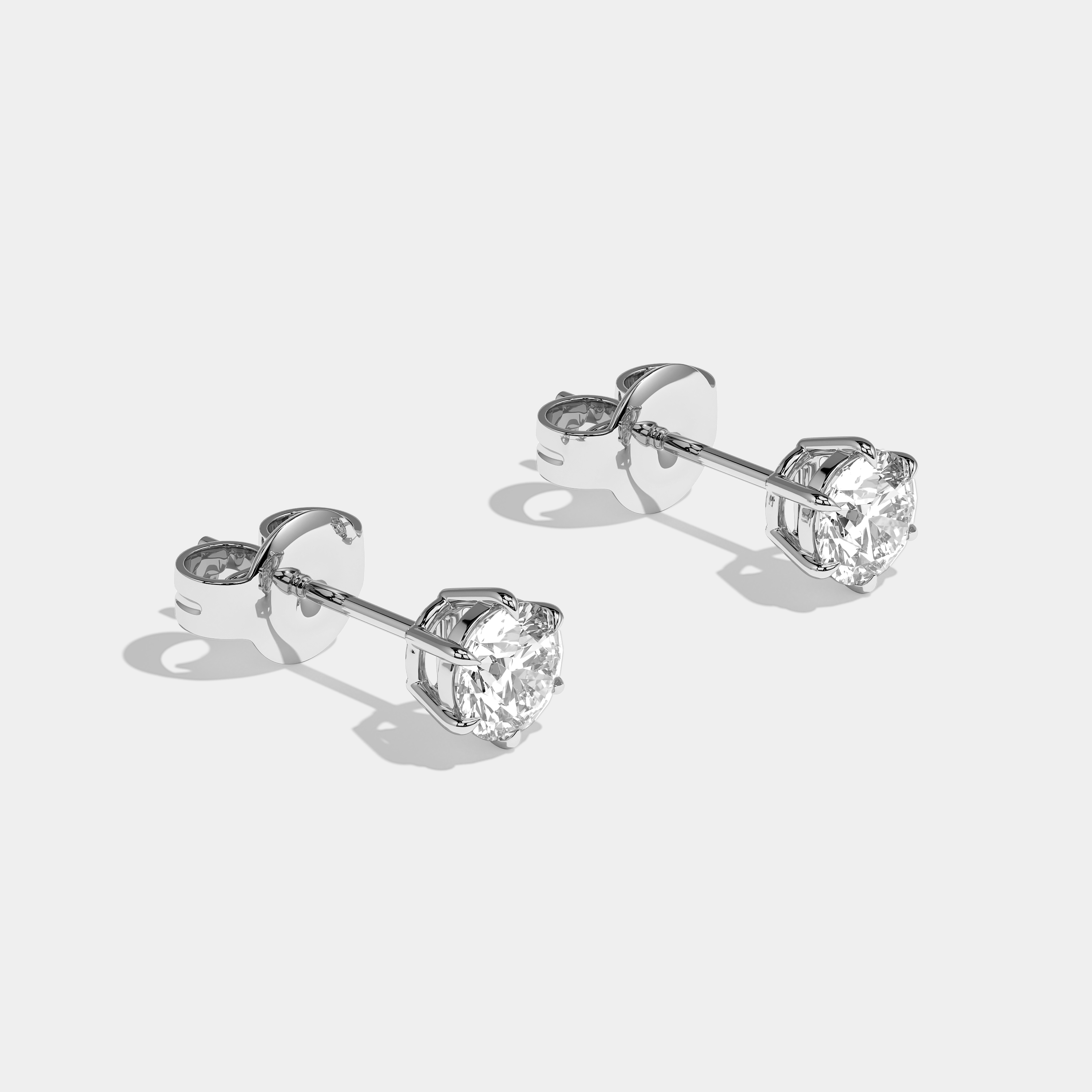 Autumn Round Brilliant Cut Diamond Earrings White Gold 1.00ct