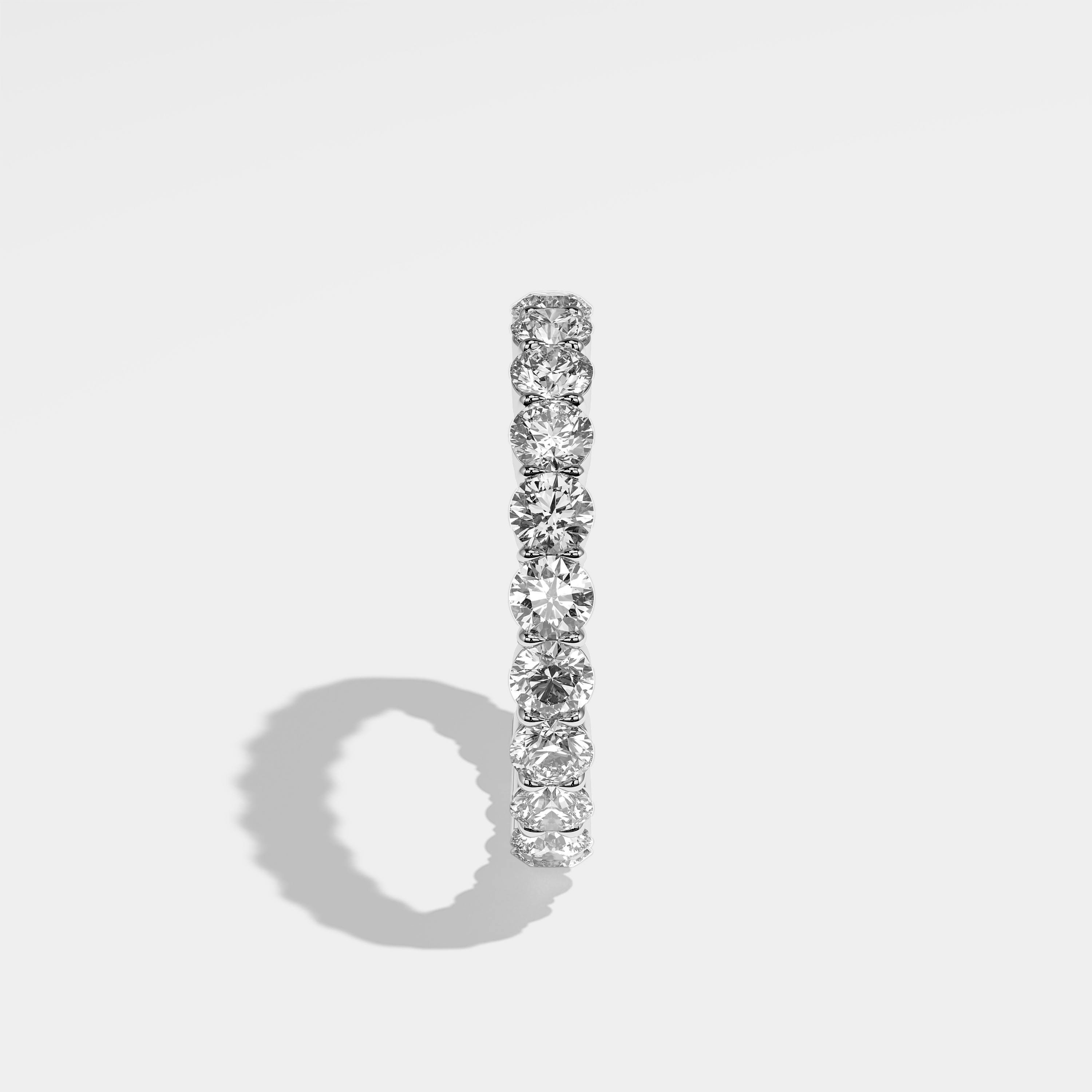 Ayla Diamond Round Brilliant Eternity Ring 18K White Gold 4.00ct