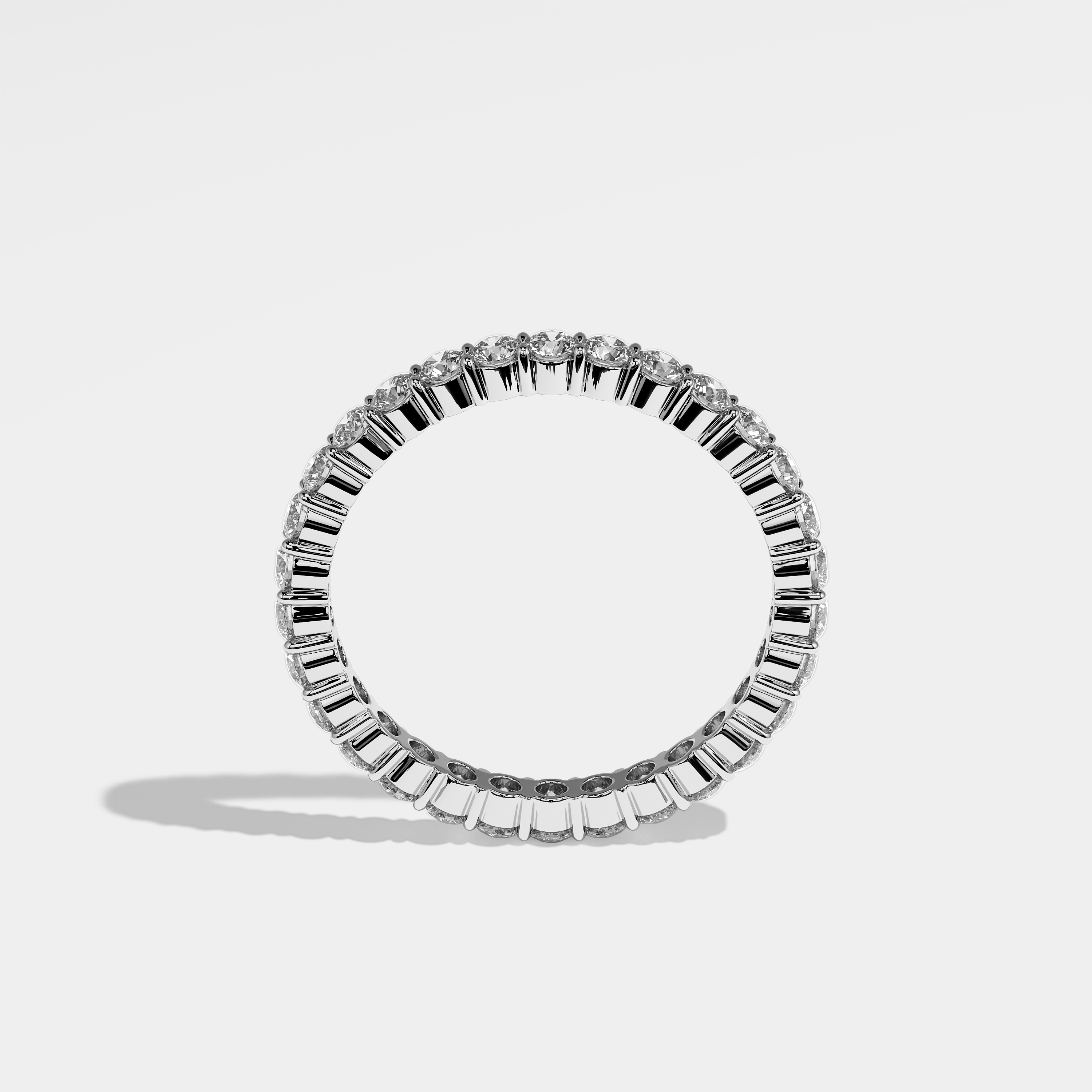 Ainsleigh Diamond Round Brilliant Eternity Ring 18K White Gold 1.00ct Success