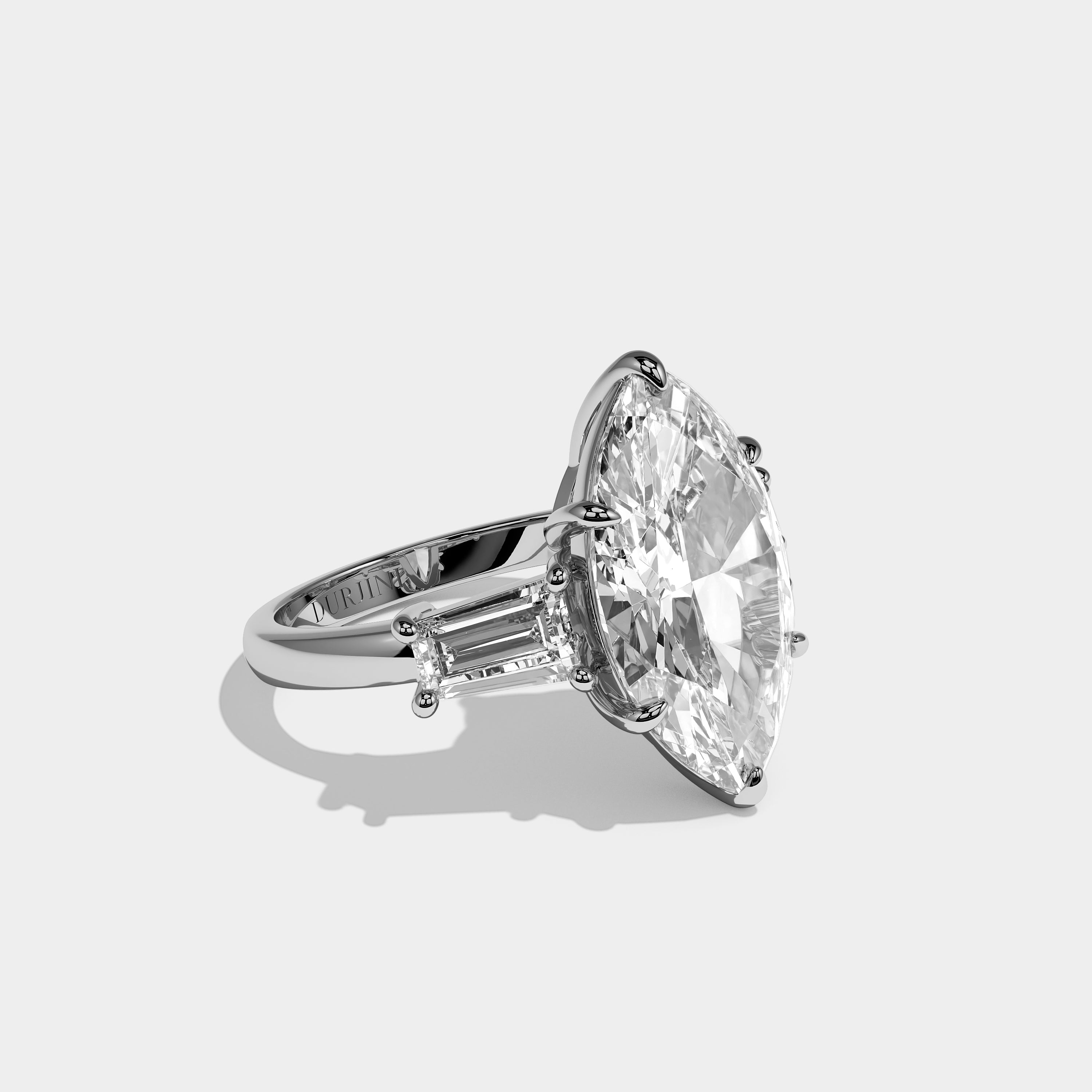 Right View – Kurbãni Durjini Orvella Étoile Diamond Marquise Engagement Ring