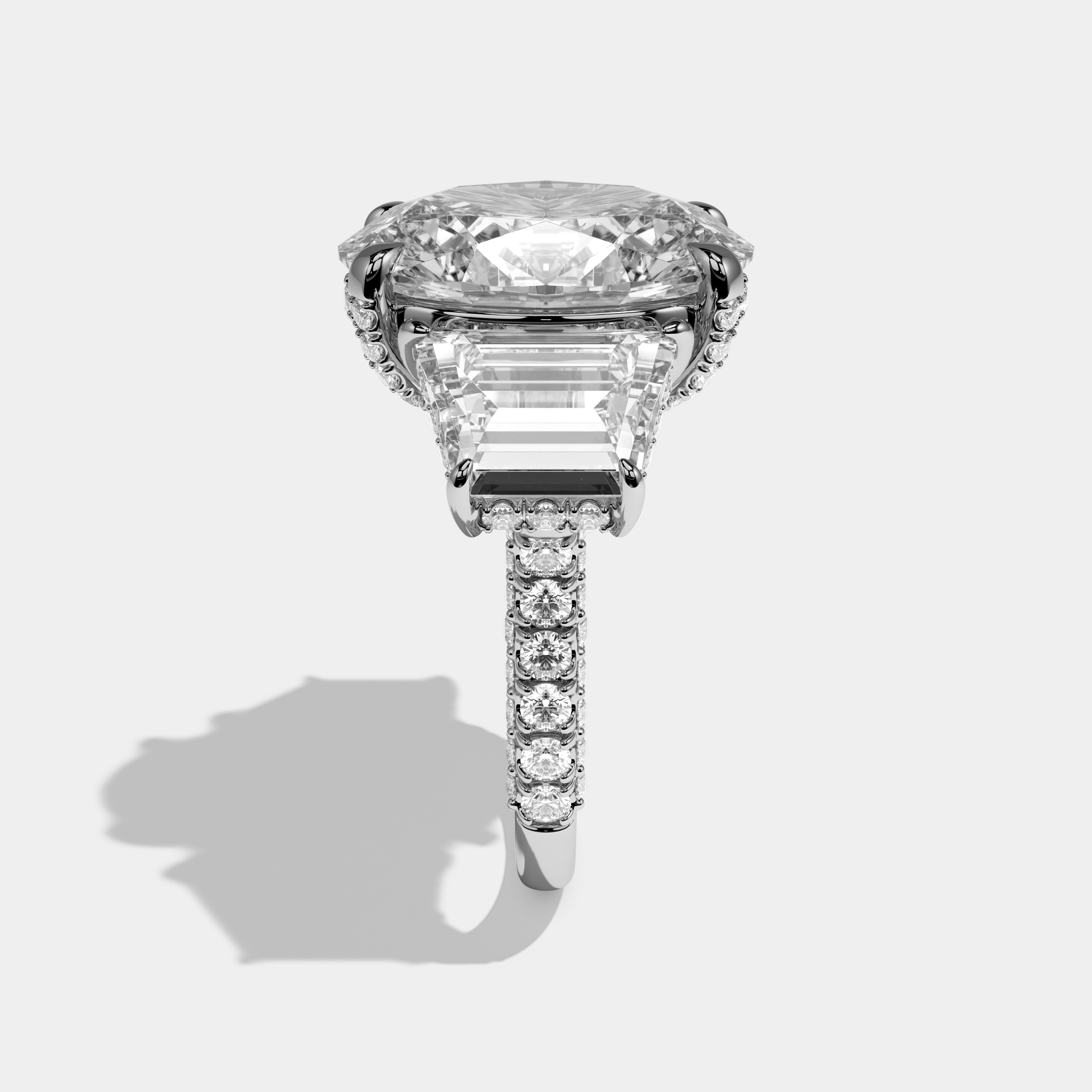 Hannah Oval Cut Diamond Engagement Ring 15ct 18K White Gold