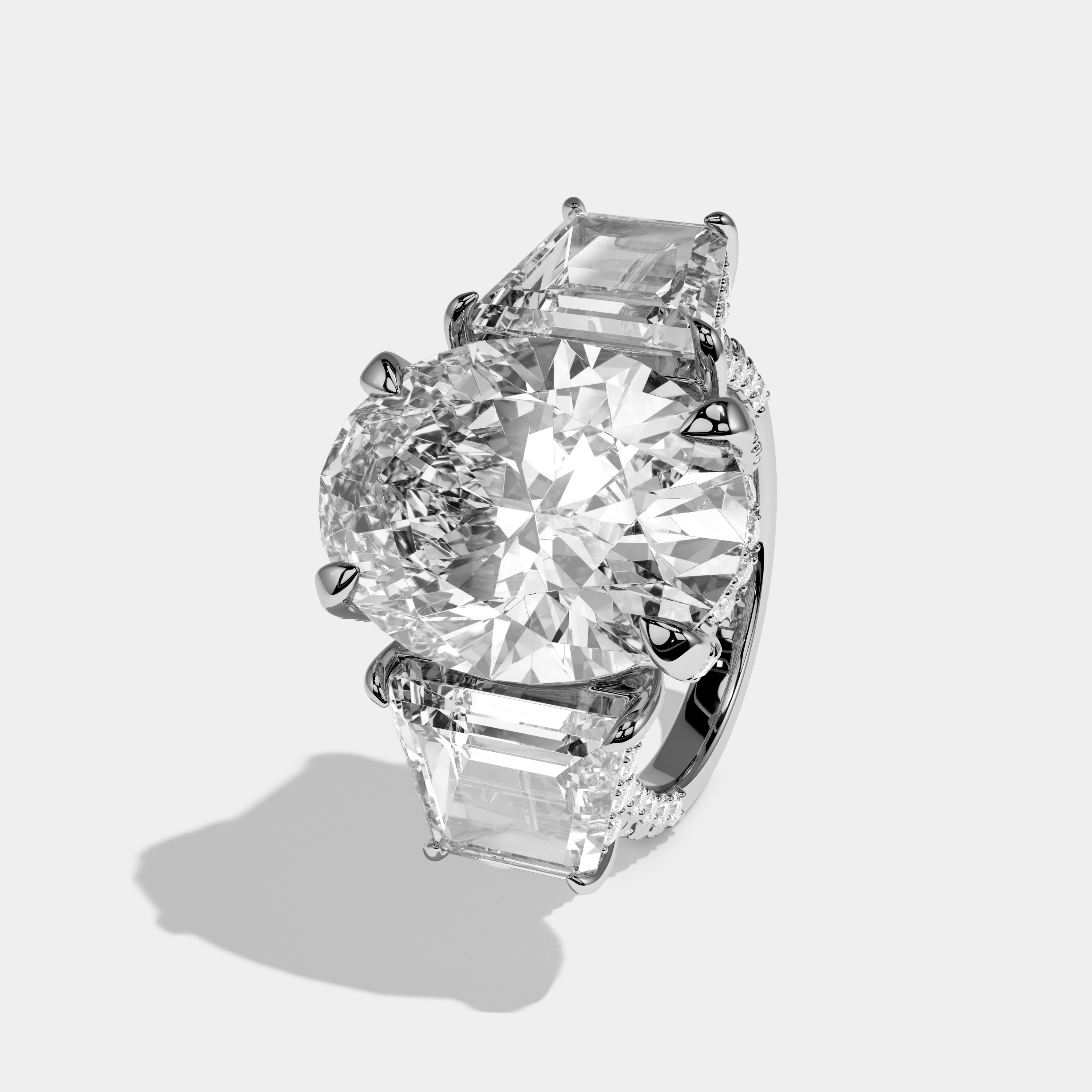 Hannah Oval Cut Diamond Engagement Ring 15ct 18K White Gold