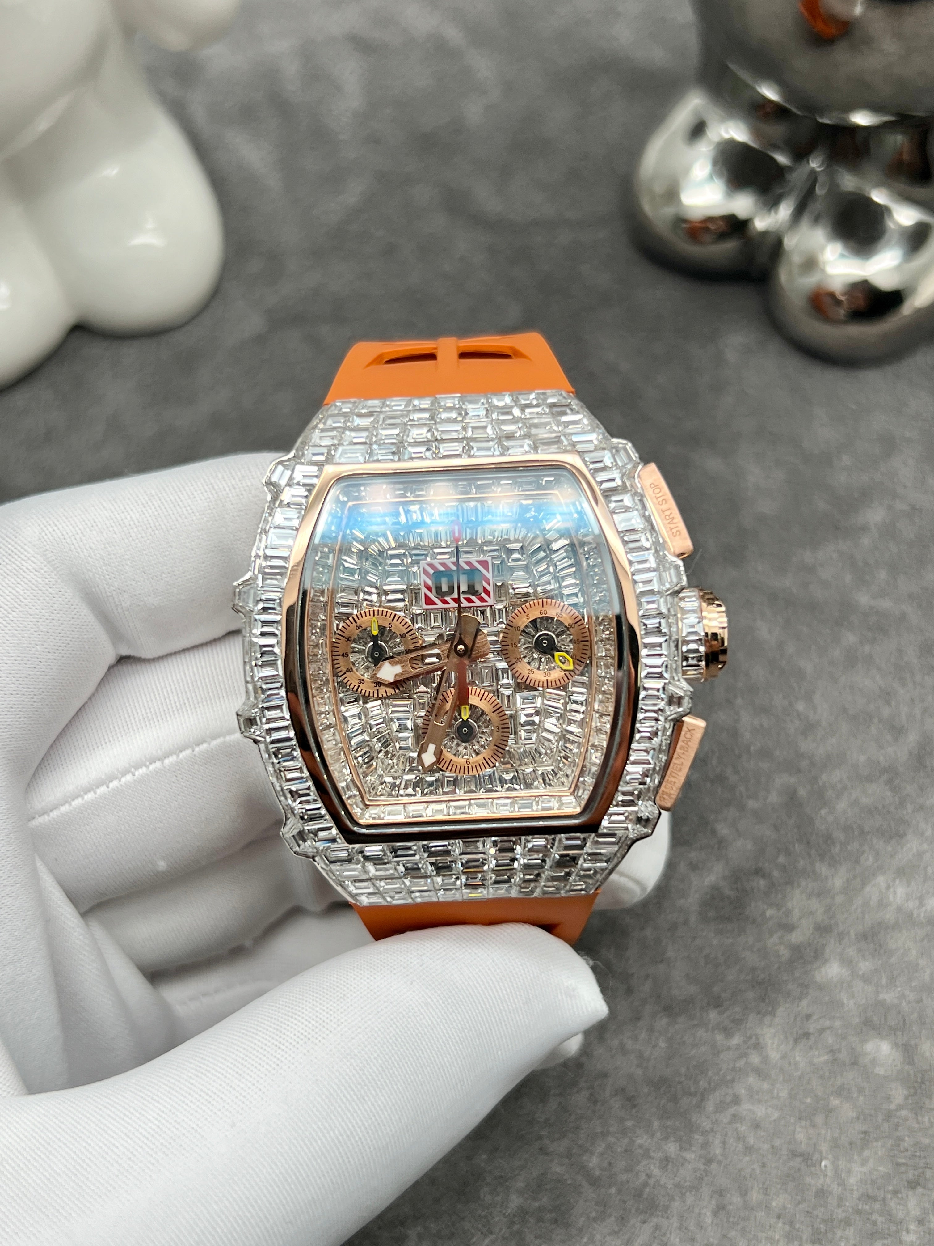 Richard Mille RM 011 Automatic Flyback Chronograph Dual Time Zone 18kt Rose Gold RM011-FM