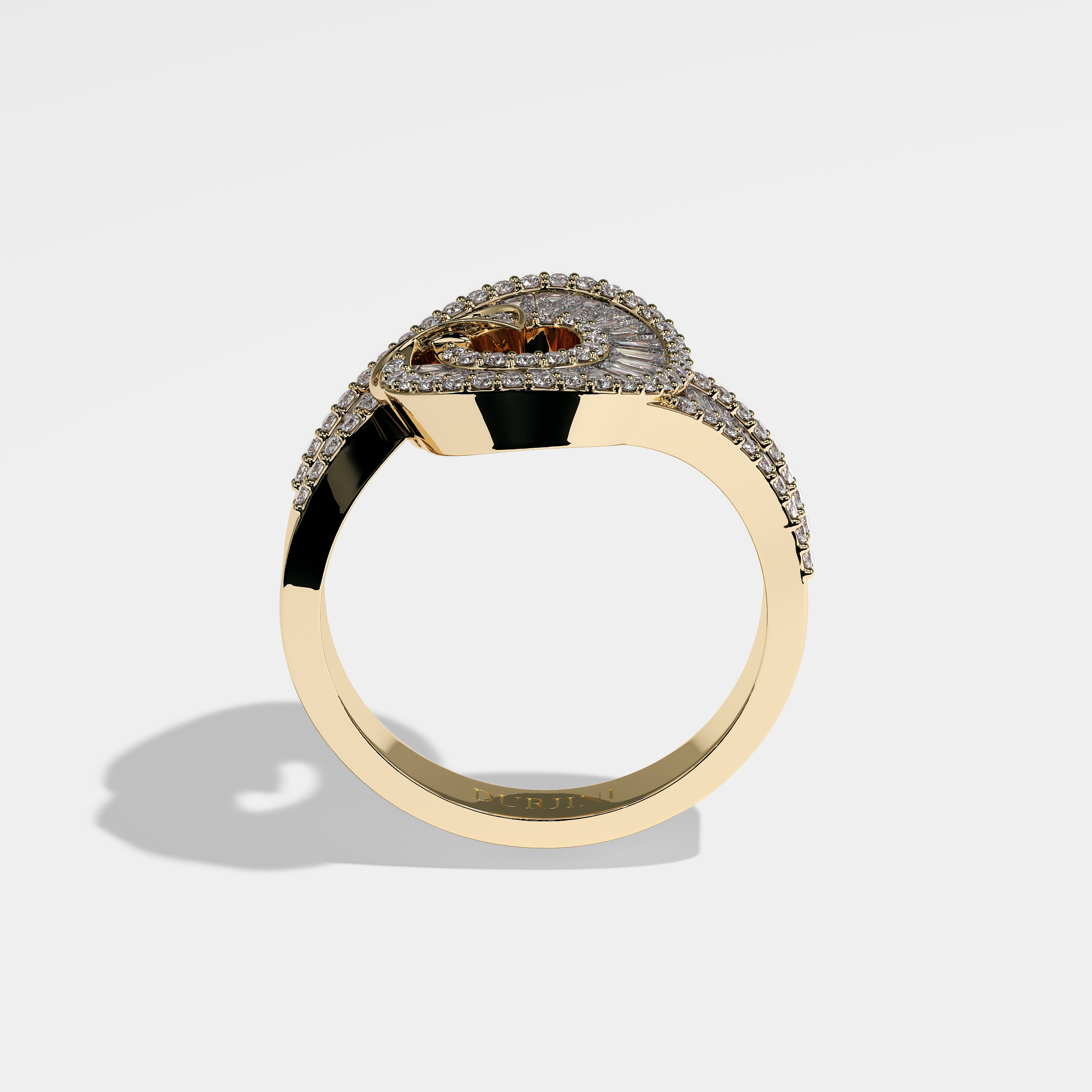 Mirrage Diamond Baguette Cut Ring 18K Yellow Gold 2.00ct