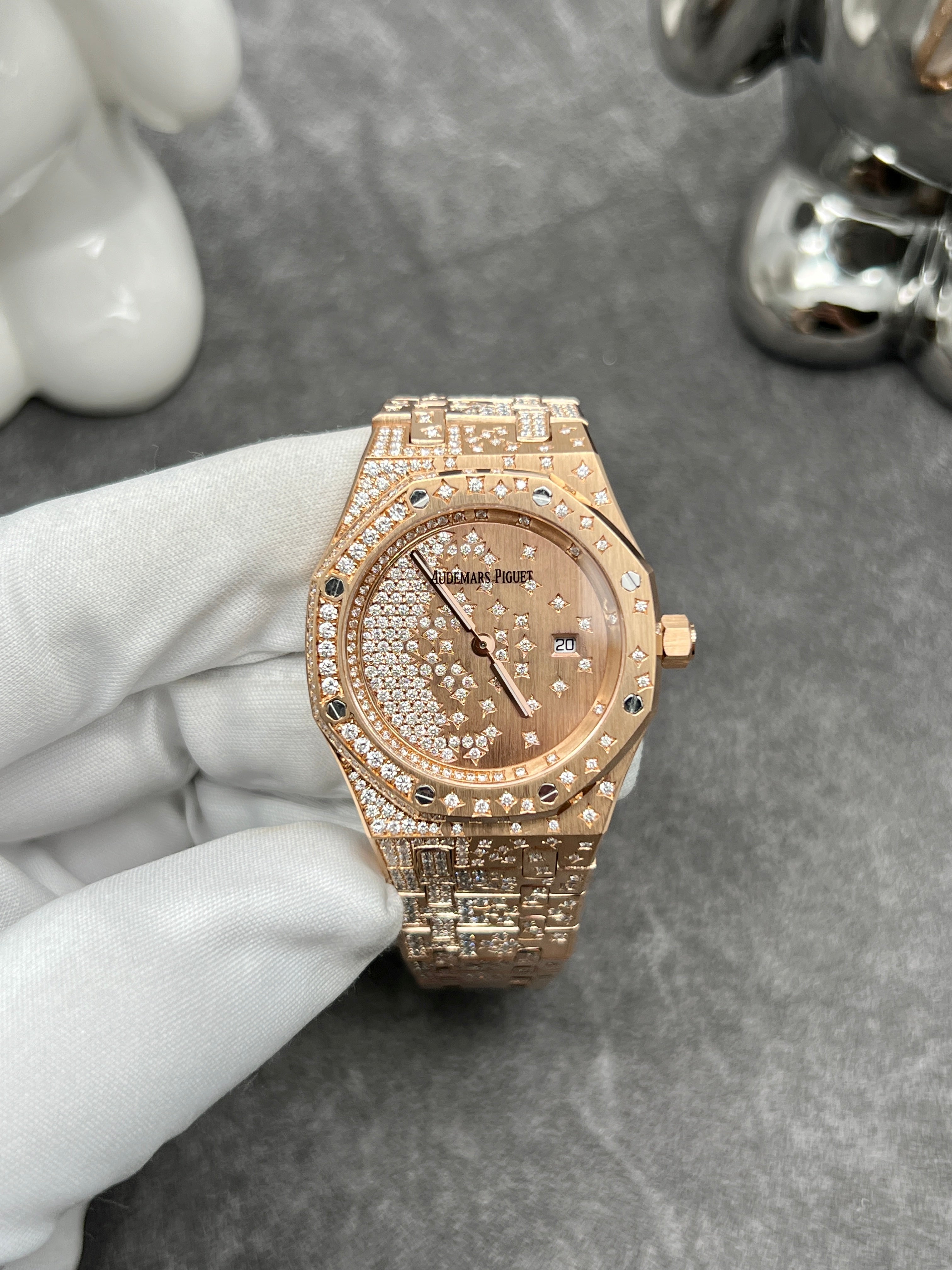 Bespoke Shattered Diamond Audemars Piguet Royal Oak