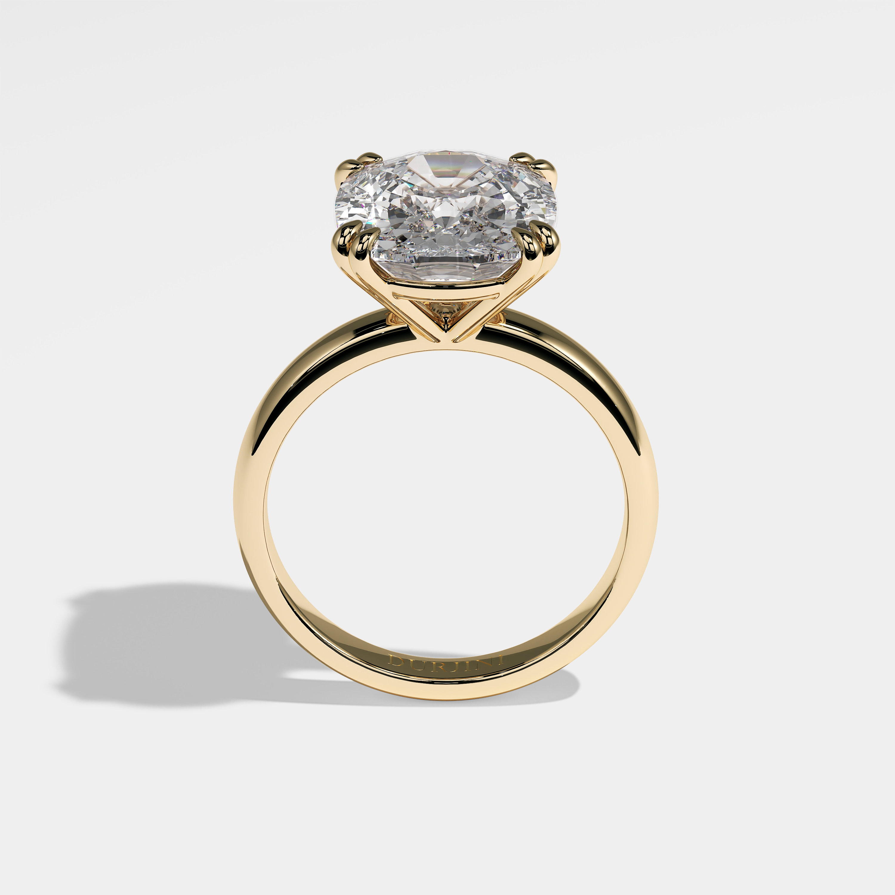 Bronte Diamond Cushion Engagement Ring 18K Yellow Gold 3.00ct