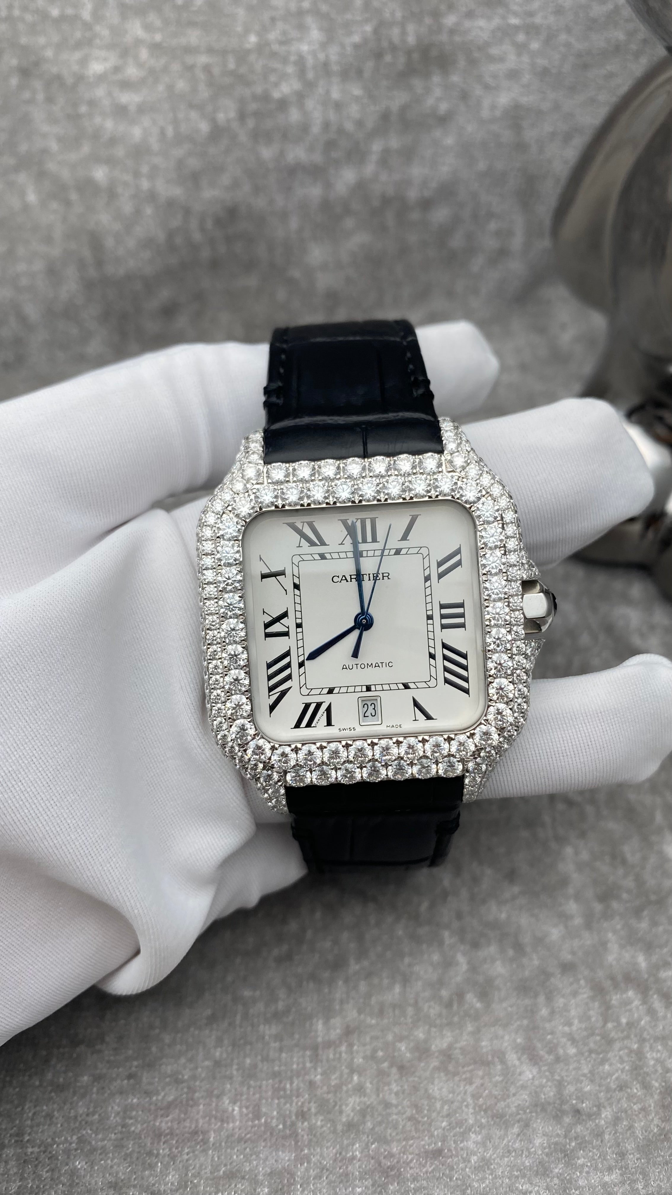 Cartier Santos Custom 40.00mm 18k White Gold Watch