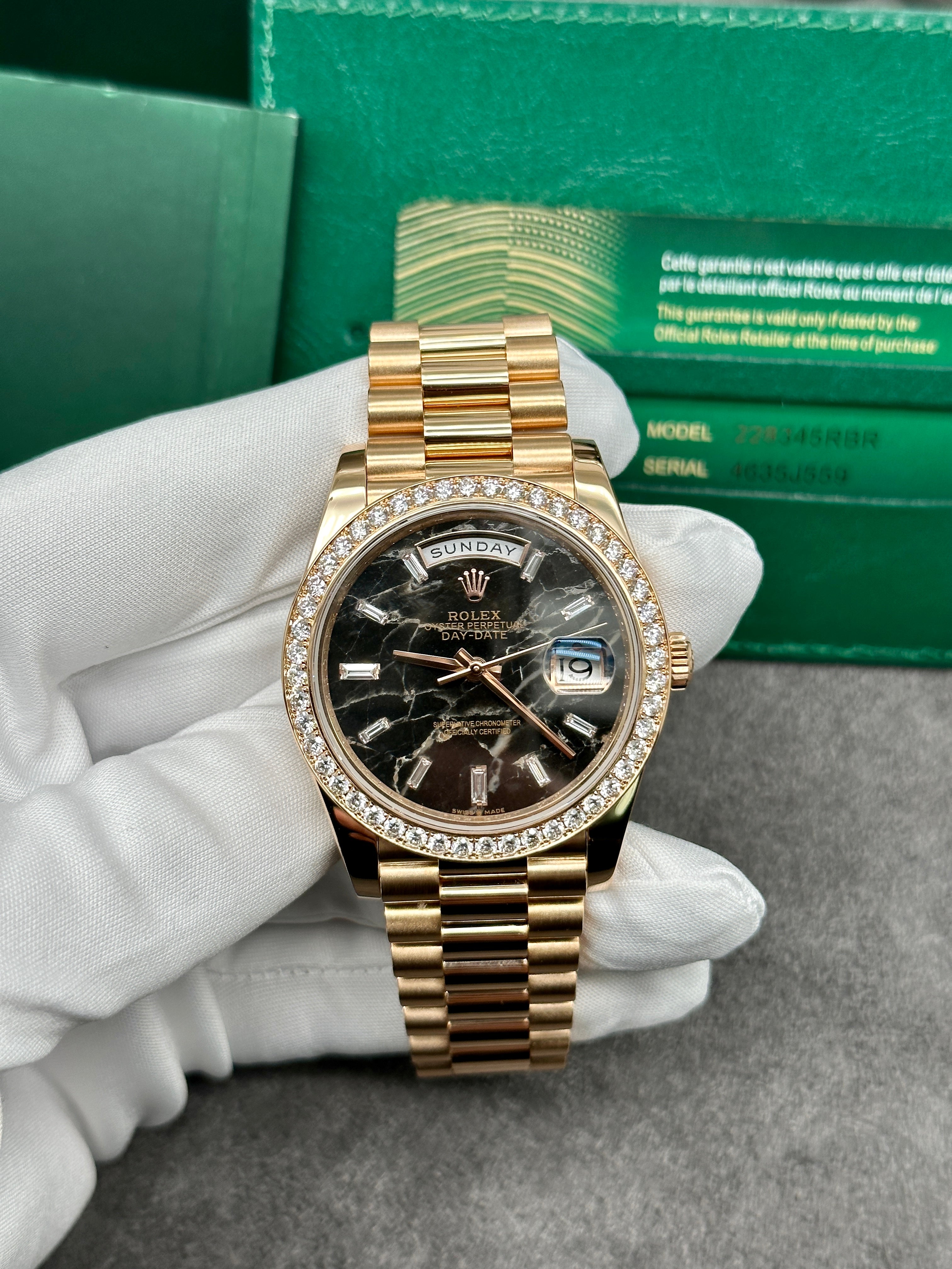 Rolex Day-Date 40 228345 Eisenkiesel Dial Rose Gold 2022