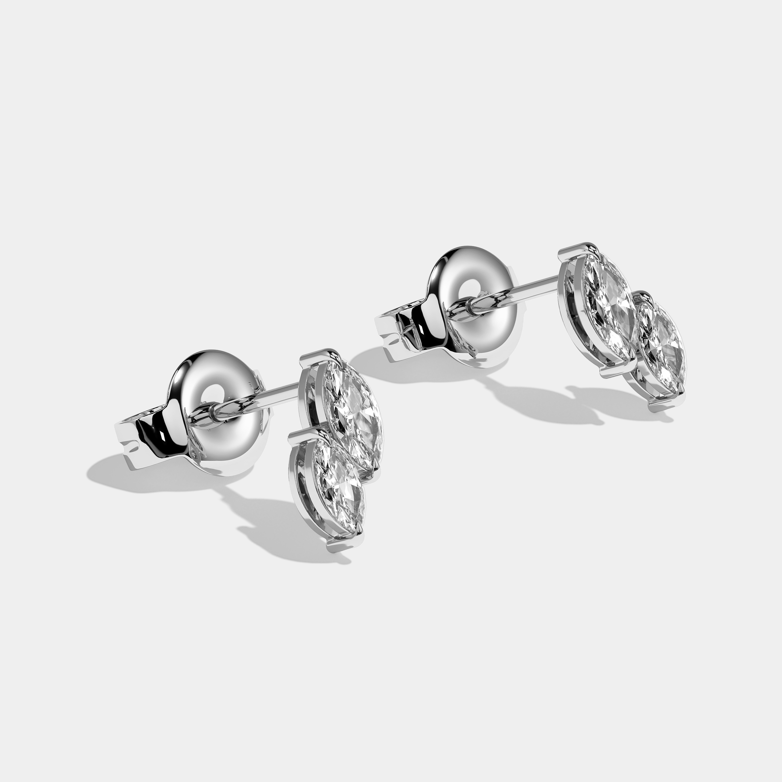 Briar Marquise Cut Diamond Earrings White Gold 1.00ct