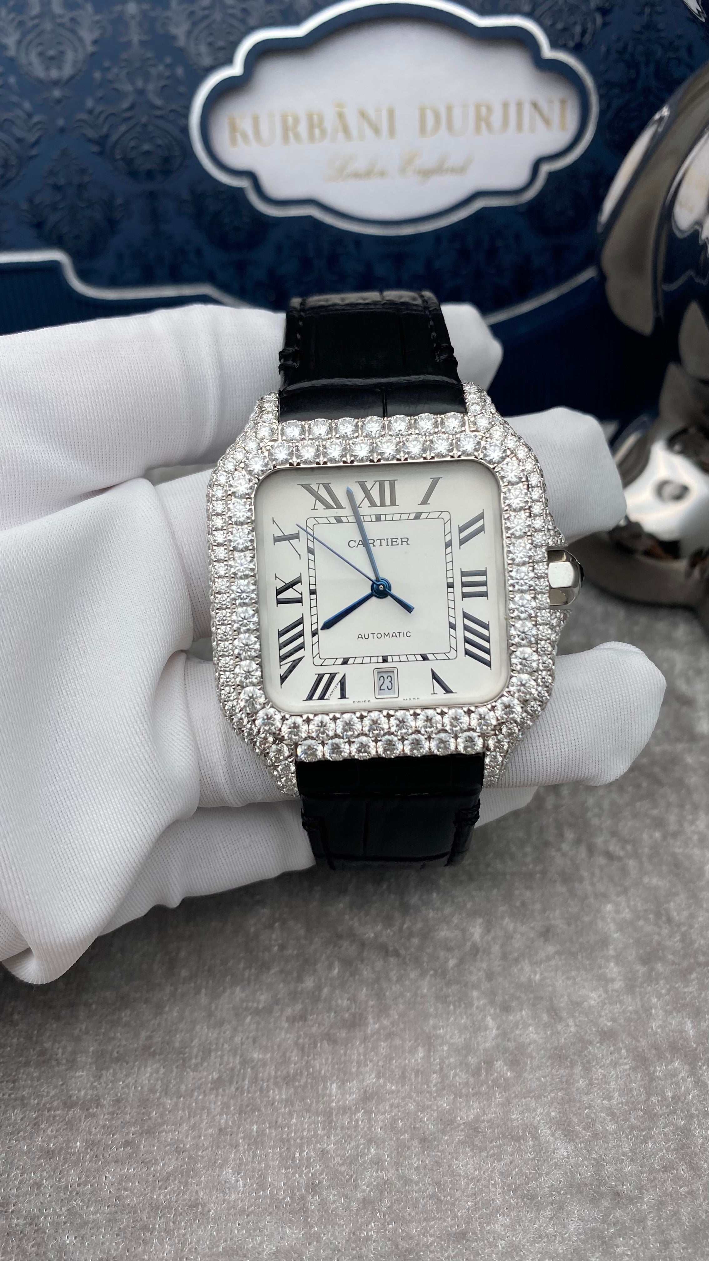 Cartier Santos Custom 40.00mm 18k White Gold Watch