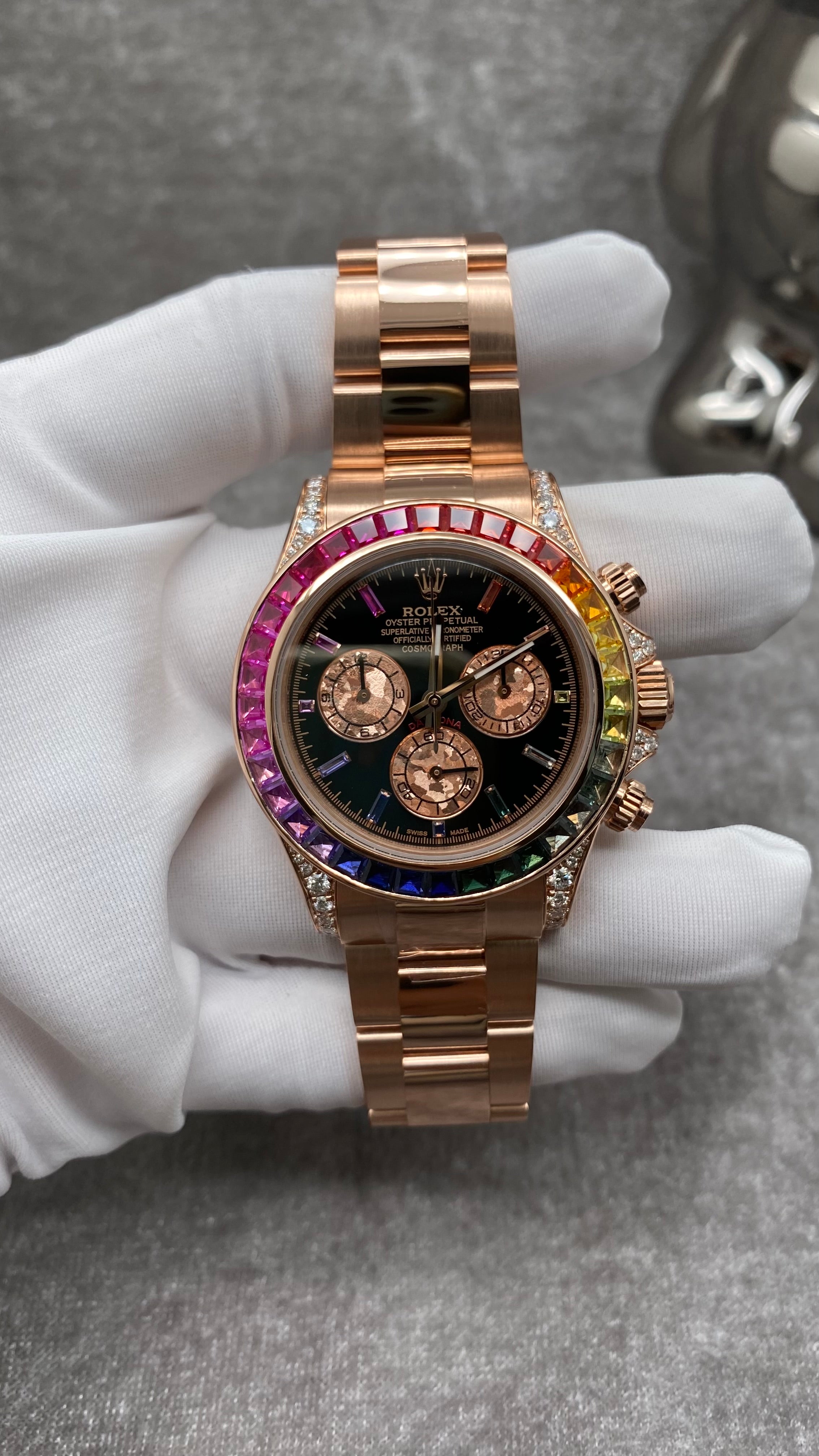 Rolex Daytona Rainbow Watch 116595RBOW Box and Papers 2023