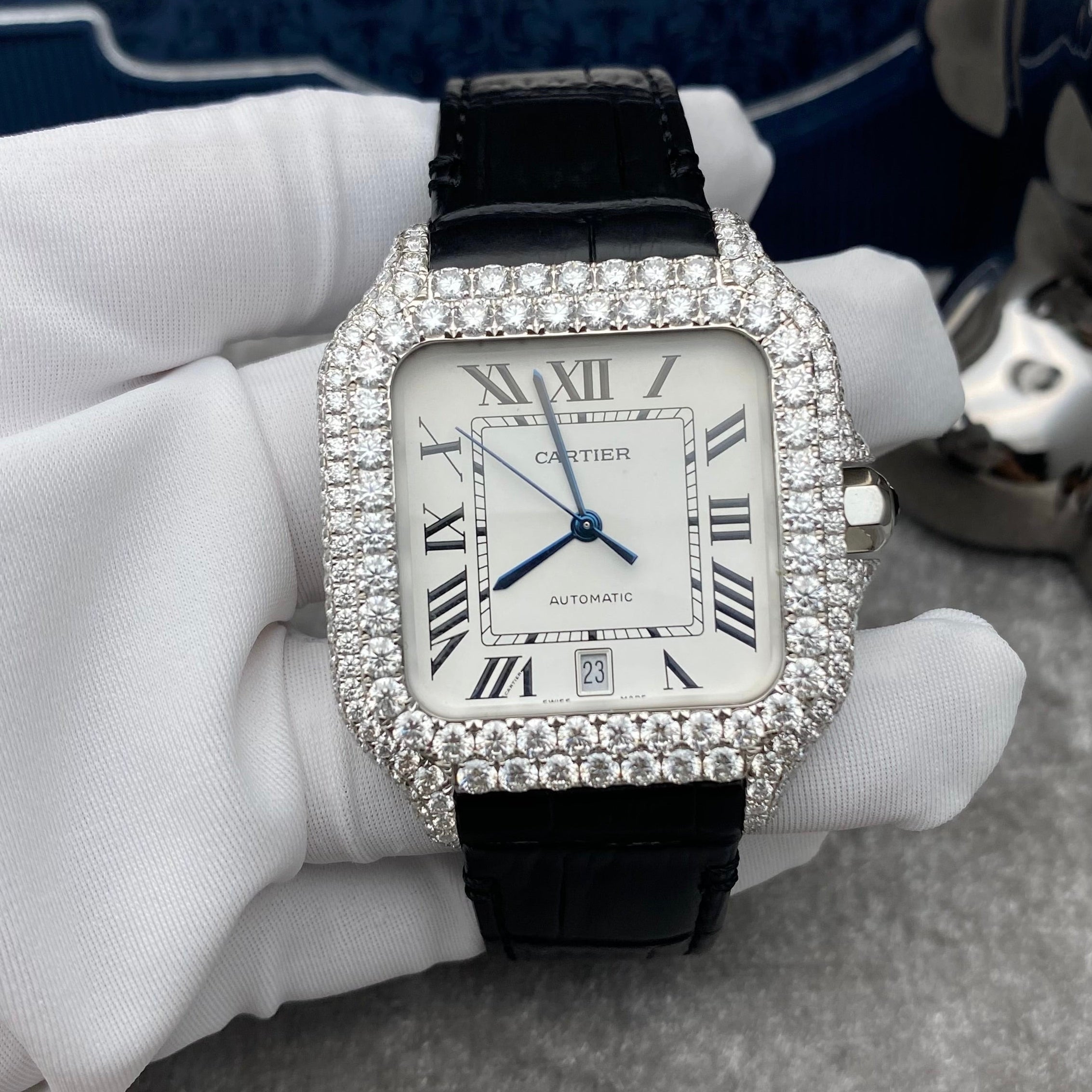 Cartier Santos Custom 40.00mm 18k White Gold Watch