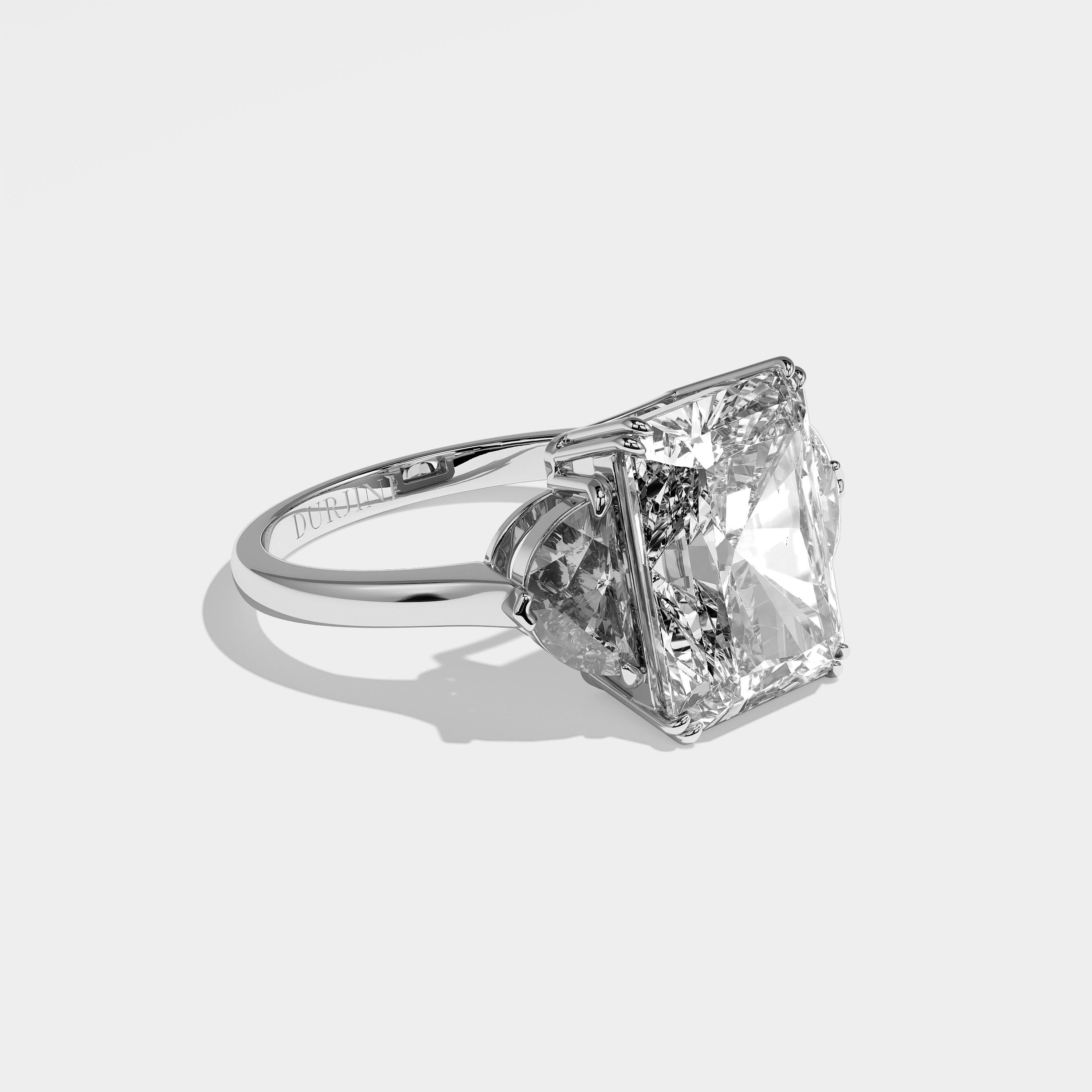 Camila Diamond Radiant Engagement Ring 18K White Gold 6.00ct D/VVS1