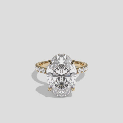 360 Degree View – Kurbãni Durjini Lucien Royale Diamond Oval Halo Engagement Ring