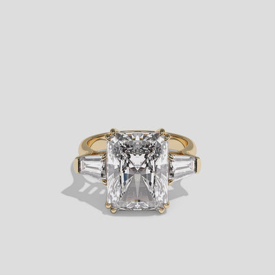 360 Degree View – Kurbãni Durjini Solenne Royale Diamond Radiant Halo Engagement Ring