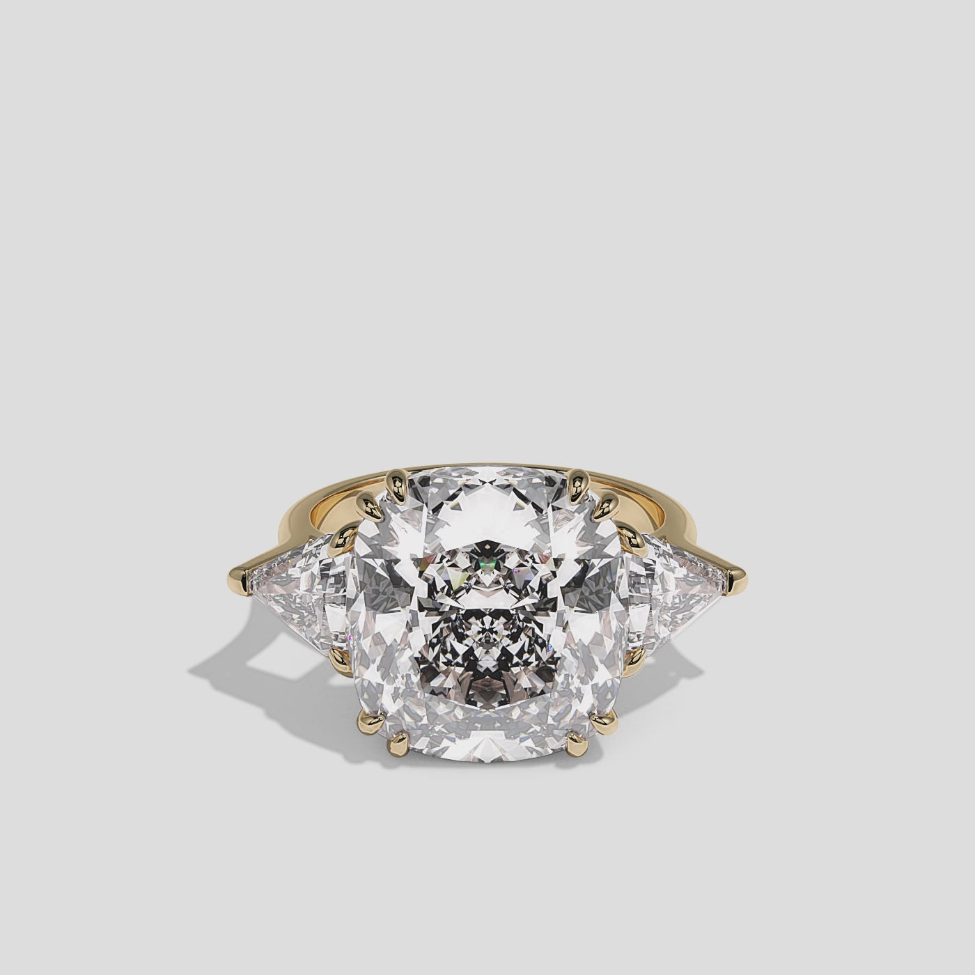 360 Degree View – Kurbãni Durjini Ravelle Royale Diamond Cushion Engagement Ring