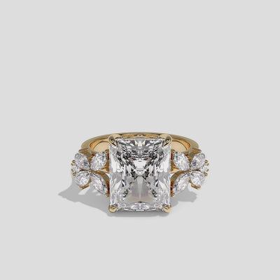 360 Degree View – Kurbãni Durjini Cendrine Royale Diamond Radiant Engagement Ring