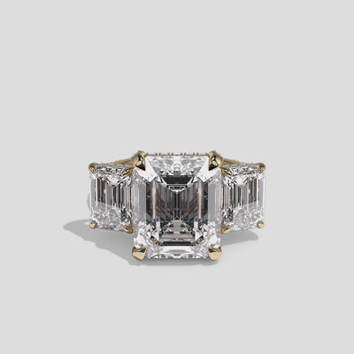 360 Degree View – Kurbãni Durjini Marcellin Royale Diamond Emerald Halo Engagement Ring