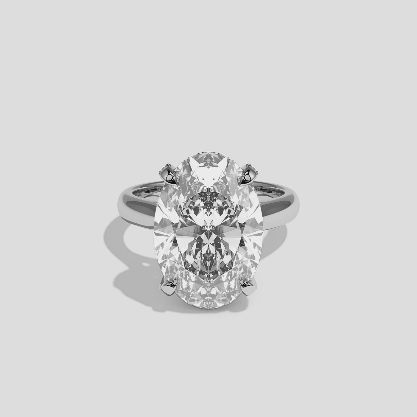 360 Degree View – Kurbãni Durjini Lysandre Élan Diamond Oval Halo Engagement Ring