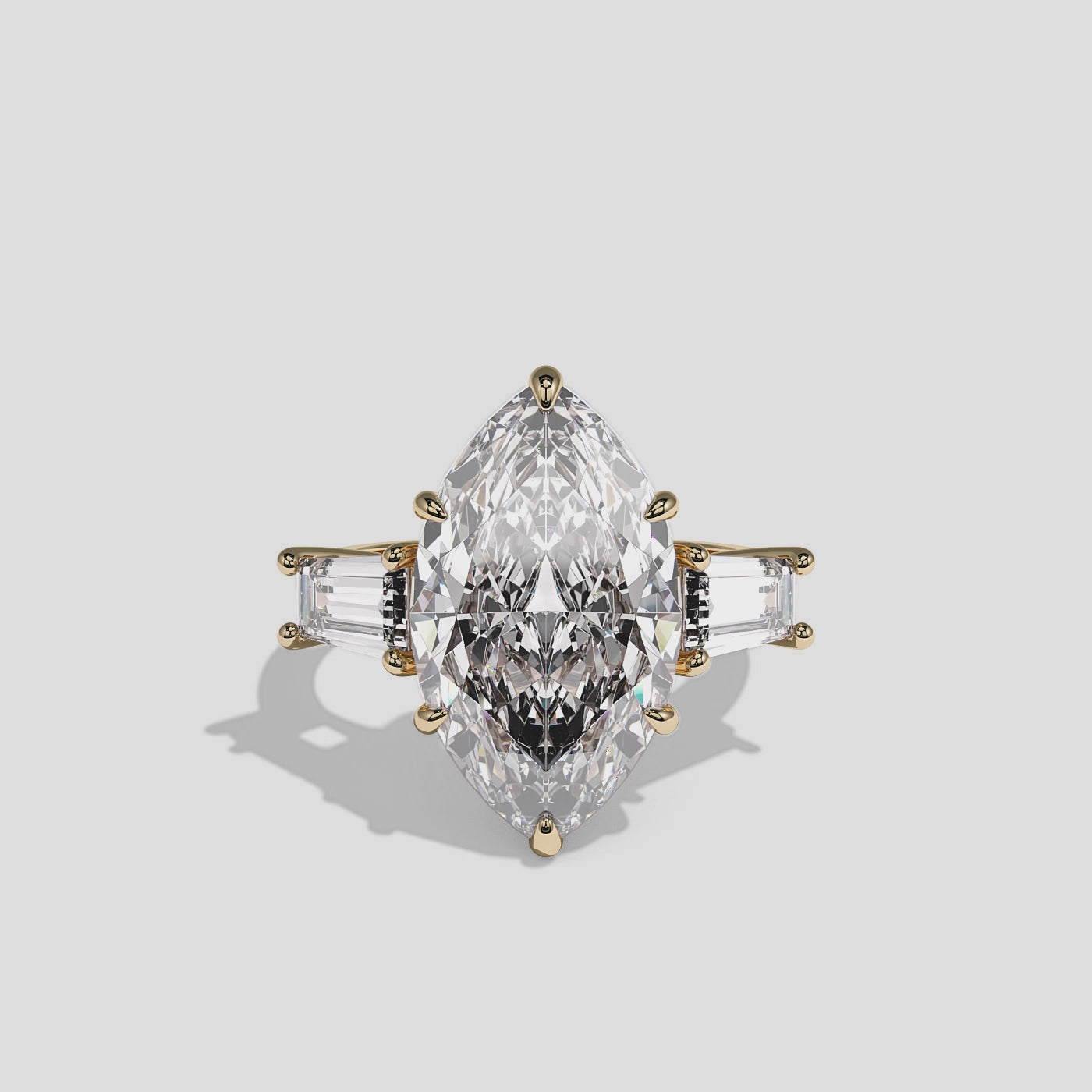 360 Degree View – Kurbãni Durjini Orvella Royale Diamond Marquise Engagement Ring