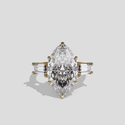 360 Degree View – Kurbãni Durjini Orvella Royale Diamond Marquise Engagement Ring